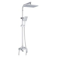 Душевая система Rose R1536F белый/хром