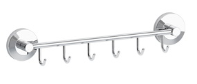 Держатель с 6-ю крючками 35 см хром FBS Standard STA 027