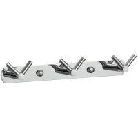 Планка с крючками (3 крючка) Savol S-007223 хром