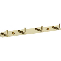 Планка с крючками (4 крючка) Savol S-007214B золото