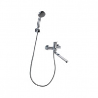 Смеситель Bravat DROP F64898C-LB универсальный с душем