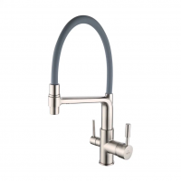 Смеситель для кухни Rose R658L сатин