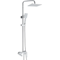 Душевая система Rose R1436F белый/хром