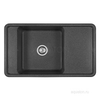 Мойка для кухни из литого мрамора Aquaton Беллис 87 графит