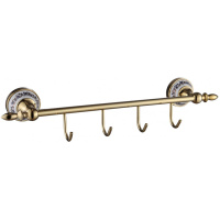 Планка с крючками (4 крючка) Savol S-06874B золото