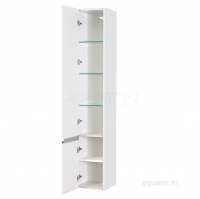 Шкаф-колонна Aquaton Капри левый белый глянец 1A230503KP01L