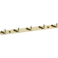 Планка с крючками (5 крючков) Savol S-007215B золото
