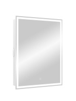 Зеркало-шкаф Континент Allure LED 550х800 левый с розеткой