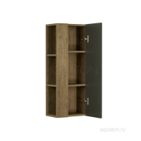 Шкаф-колонна Aquaton Терра 1-створчатый дуб кантри, антрацит 1A247503TEKA0