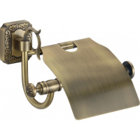Держатель для туалетной бумаги с крышкой Savol S-006451 бронза