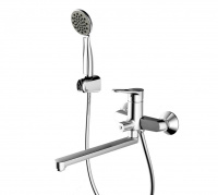 Смеситель Bravat ECO-D F693158C-LB универсальный с душем