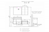 Тумба с раковиной Comforty Осло 80 бетон светлый