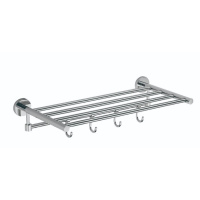 Полка для полотенец 50 см(5 крючков) Savol S-508745 хром