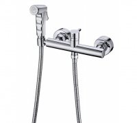 Смеситель Bravat D9140CP-RUS с гигиеническим душем, хром