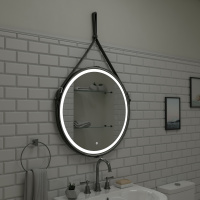 Зеркало Континент Millenium Black Led D 650 на ремне черного цвета