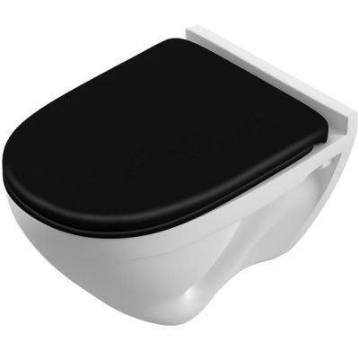 Унитаз подвесной Sanita luxe Attica Color Black микролифт