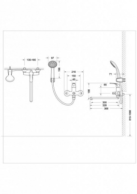 Смеситель Bravat FIT F6135188CP-LB-RUS