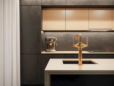 Смеситель для кухни Paulmark Loft Lo226006-G золото