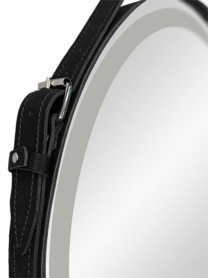 Зеркало Континент Millenium Black Led D 650 на ремне черного цвета
