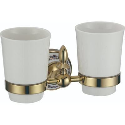 Держатель для двух стаканов Savol S-06868B золото