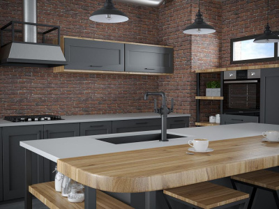 Смеситель для кухни Paulmark Loft Lo226006-401 антрацит