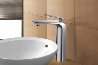 Смеситель для раковины высокий Rose R13 R1311 хром