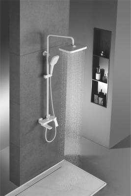 Душевая система Rose R1836C белый