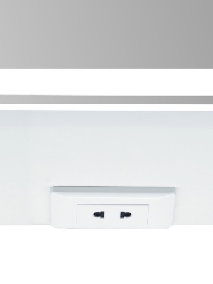 Зеркало-шкаф Континент Elliott LED 1000х800 с датчиком движения, розеткой
