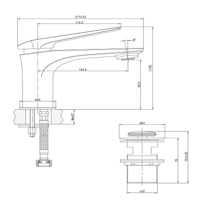 Смеситель для раковины Lemark Allegro LM5906CW