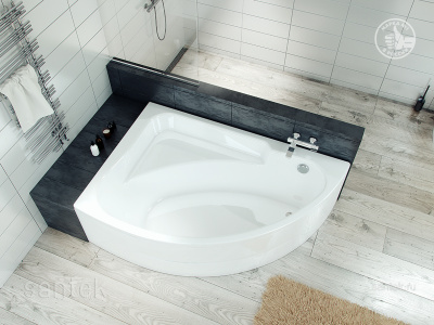 Акриловая ванна Santek Гоа 150х100 R асимметричная 1WH112032