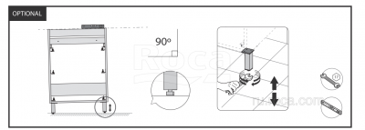 Комплект ножек Roca The Gap 110x35x35 816827339