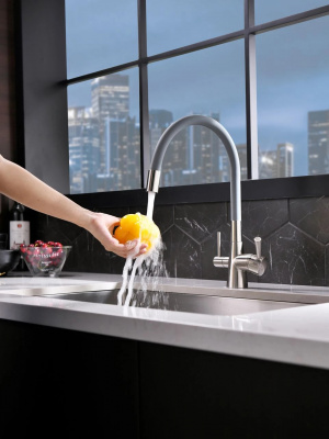 Смеситель для кухни с подключением к фильтру с питьевой водой Lemark Comfort LM3075BN