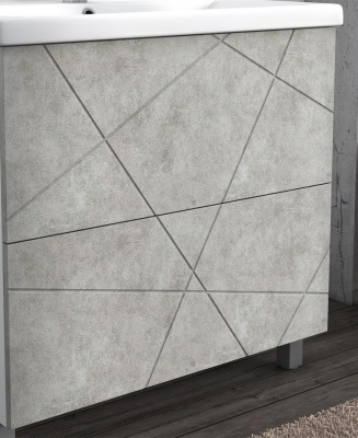 Тумба c раковиной VIGO Geometry 2-600 бетон