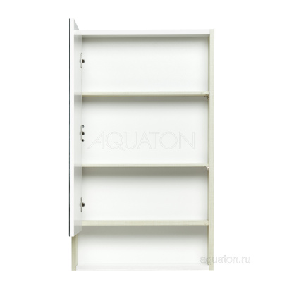 Зеркальный шкаф Aquaton Рико 50 белый, ясень фабрик 1A212302RIB90