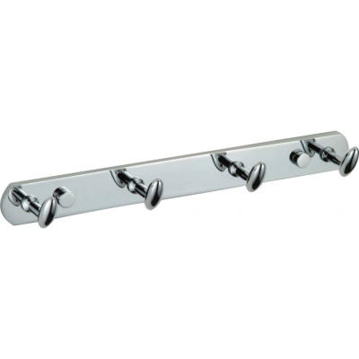 Планка с крючками (4 крючка) Savol S-003254 хром