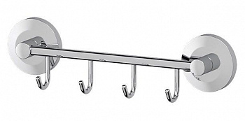 Держатель с 4-мя крючками 25 см хром FBS Standard STA 025