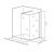 Перегородка для душа GOOD DOOR WALK IN SP+P-100-C-CH