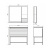 Тумба с раковиной Comforty Страсбург 90 дуб дымчатый Тумба с раковиной Comforty Страсбург 90 дуб дымчатый