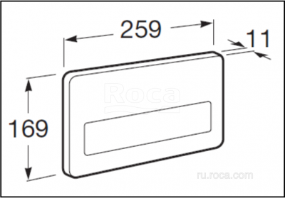 Панель смыва для инсталляции Roca PL-3 890097004