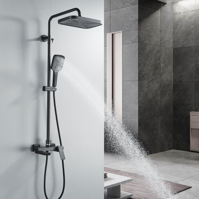 Душевая система Rose R1836H черный