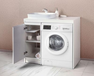 Тумба с раковиной Alavann Soft 100 столешница МДФ правая