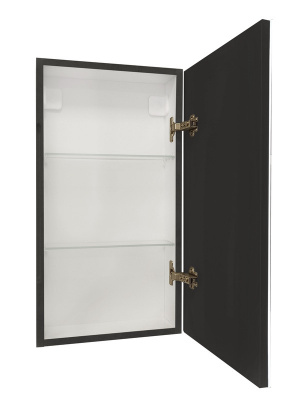 Зеркало-шкаф Континент Mirror Box Black Led 350х650 правый