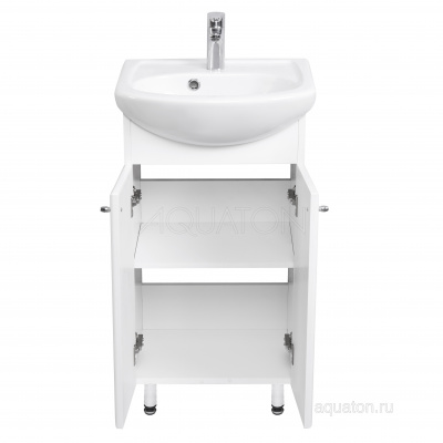 Тумба под раковину Aquaton Мира Н 45 белый 1A104401MR010