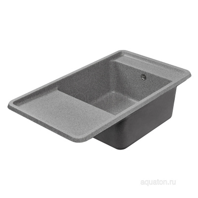 Мойка для кухни из литого мрамора Aquaton Беллис 87 серый