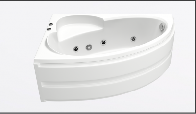 Акриловая ванна Bas Сагра 160x100 L с г/м оборудованием FLAT