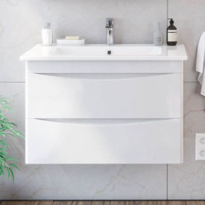 Тумба с раковиной Sanstar Smile 60 подвесная