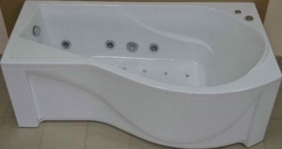 Акриловая ванна Bas Капри 170x90 R с г/м оборудованием FLAT