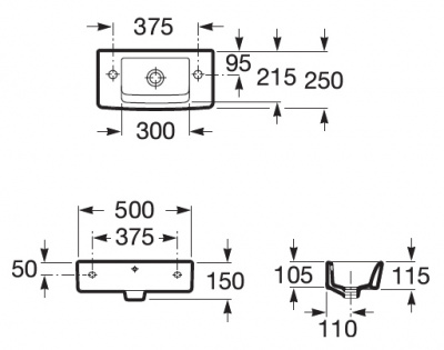 Раковина Roca Hall 325883000 (50 см)
