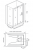Душевой уголок GOOD DOOR GALAXY WTW-110-C-CH+SP-80 -C-CH Душевой уголок GOOD DOOR GALAXY WTW-110-C-CH+SP-80 -C-CH