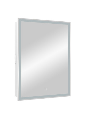 Зеркало-шкаф Континент Allure LED 600х800 правый с розеткой